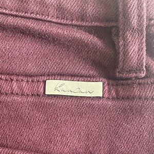 EUC High-rise skinny non-distressed Maroon KanCans !! NWT never been worn